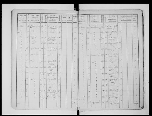 état de section