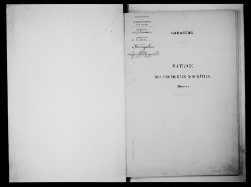 matrice cadastrale des propriétés non bâties