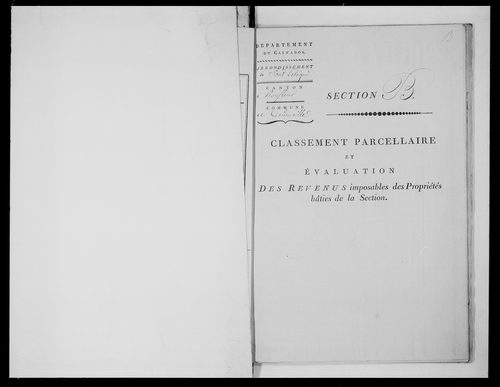 état de section
