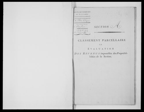 état de section