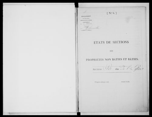 état de section (1827)