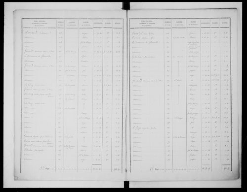 état de section