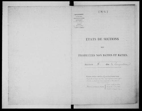 état de section