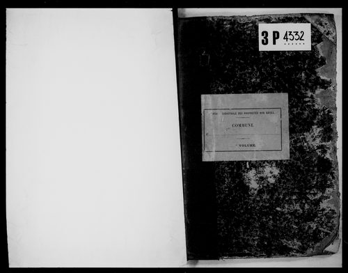matrice cadastrale des propriétés foncières (bâties et non bâties)
