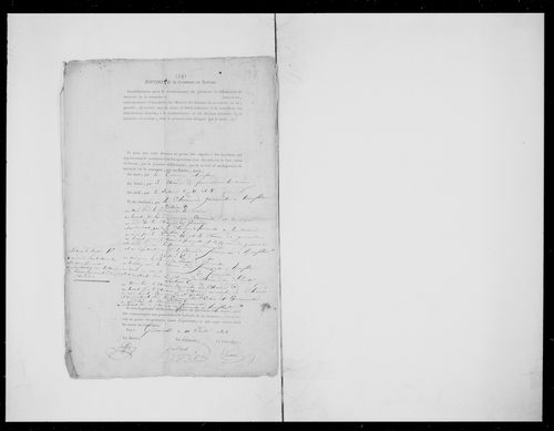 état de section (1810)