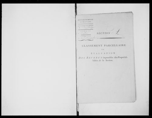 état de section (1810)