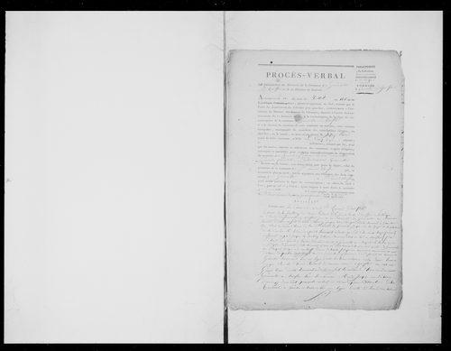état de section (1810)