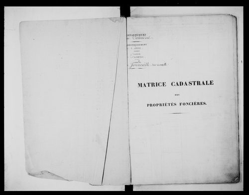 matrice cadastrale des propriétés foncières (bâties et non bâties)