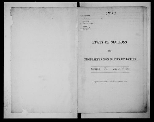 état de section