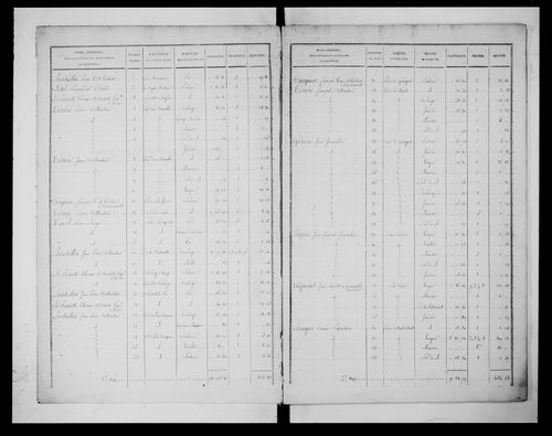 état de section
