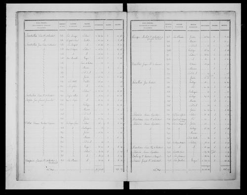 état de section