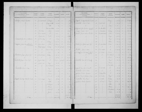état de section
