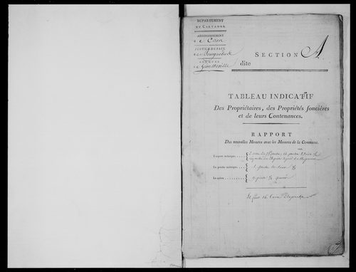état de section