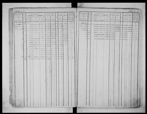 matrice cadastrale des propriétés foncières (bâties et non bâties), 1823-1913, 1er vol. (folios 1-435)