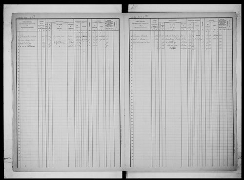 matrice cadastrale des propriétés foncières (bâties et non bâties), 1823-1913, 2e vol. (folios 436-566)