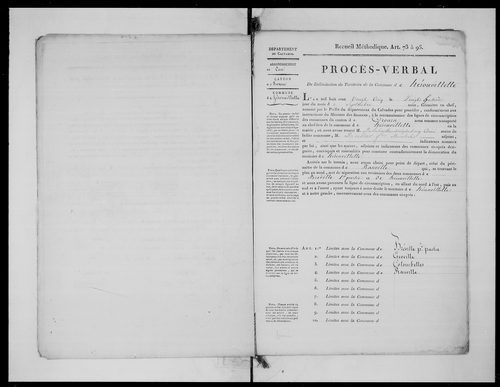 Procès-verbal de délimitation du territoire