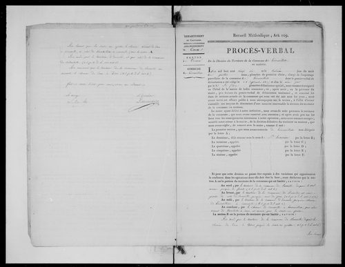 Procès-verbal de délimitation du territoire