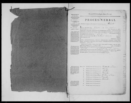 Procès-verbal de délimitation du territoire