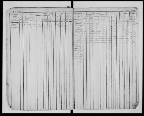 matrice cadastrale des propriétés foncières (bâties et non bâties), 1824-1913, 2e vol. (folios 648-1295)