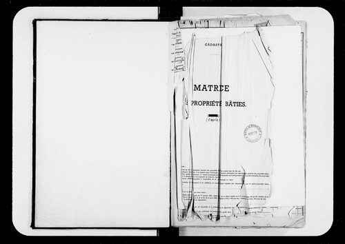 matrice cadastrale des propriétés bâties, 1911-1970, 1er vol. (cases 1-998)