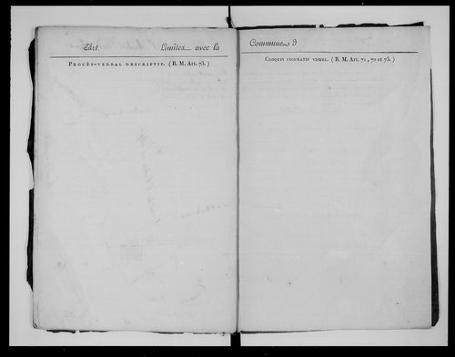 Procès-verbal de délimitation du territoire