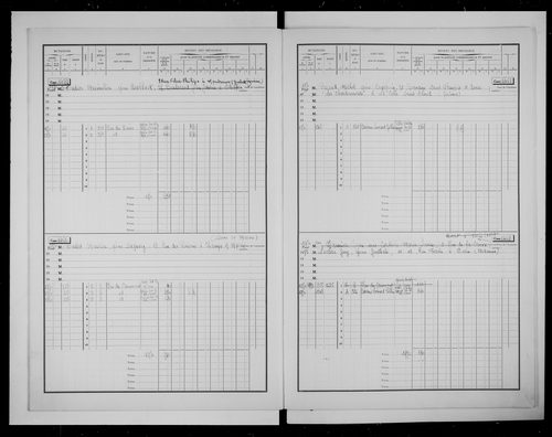 matrice cadastrale des propriétés bâties, 1911-1970, 3e vol. (cases 1421-1701)