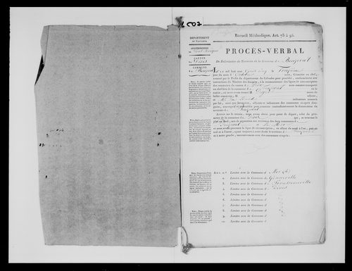 Procès-verbal de délimitation du territoire