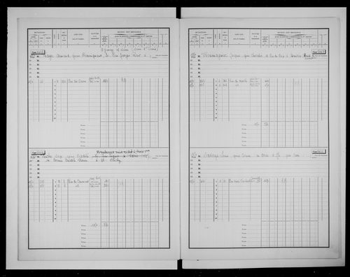 matrice cadastrale des propriétés bâties, 1911-1970, 3e vol. (cases 1421-1701)