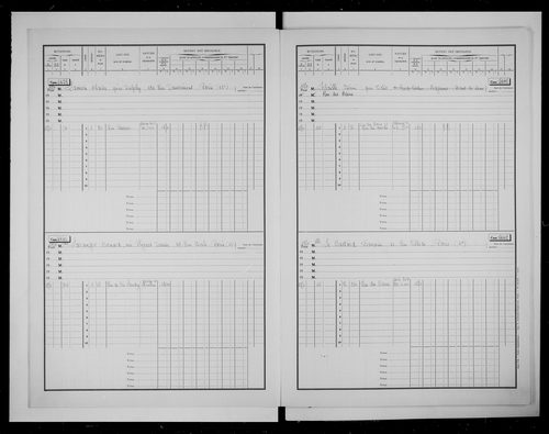 matrice cadastrale des propriétés bâties, 1911-1970, 3e vol. (cases 1421-1701)