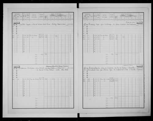 matrice cadastrale des propriétés bâties, 1911-1970, 3e vol. (cases 1421-1701)