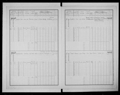 matrice cadastrale des propriétés bâties, 1911-1970, 3e vol. (cases 1421-1701)