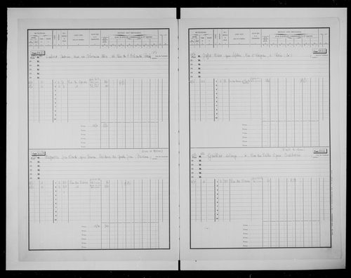 matrice cadastrale des propriétés bâties, 1911-1970, 3e vol. (cases 1421-1701)