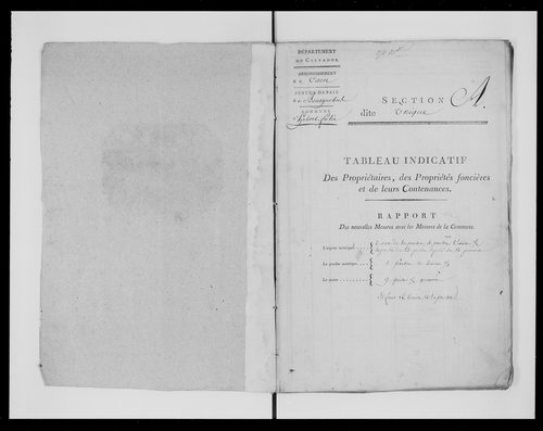 état de section (1817)
