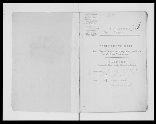 état de section (1817)