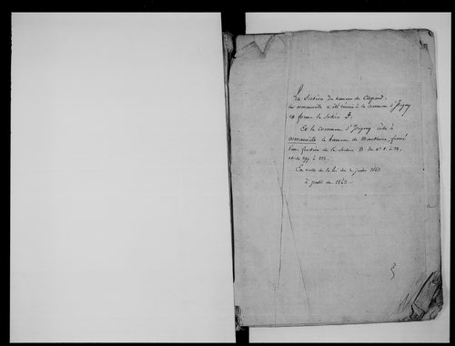 état de section (1825)