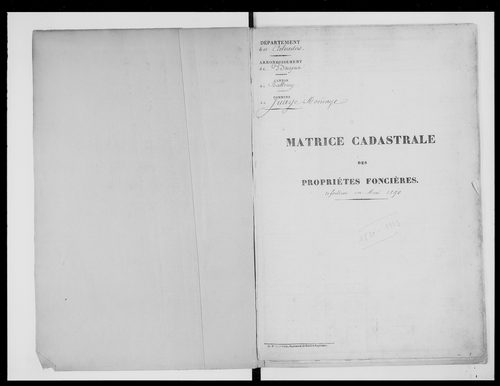 matrice cadastrale des propriétés foncières (bâties et non bâties)
