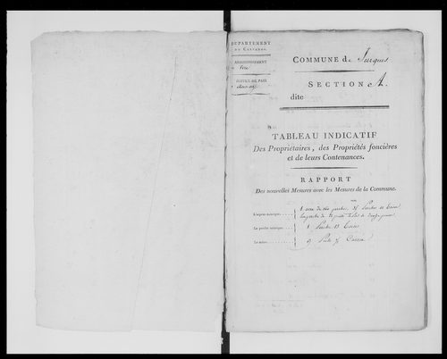 état de section