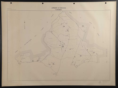 Tableau d'assemblage du plan remembré pour 1981