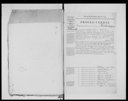 Procès-verbal de délimitation du territoire