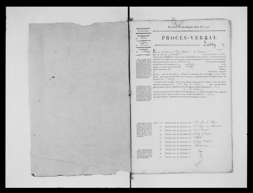 Procès-verbal de délimitation du territoire