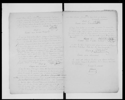état de section