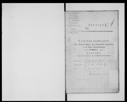 état de section