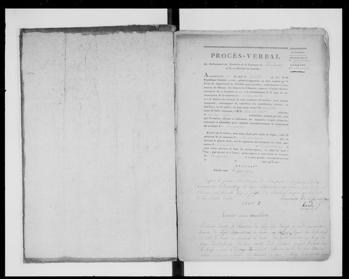 état de section