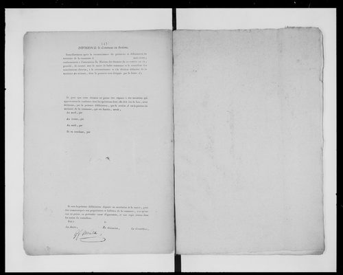 état de section