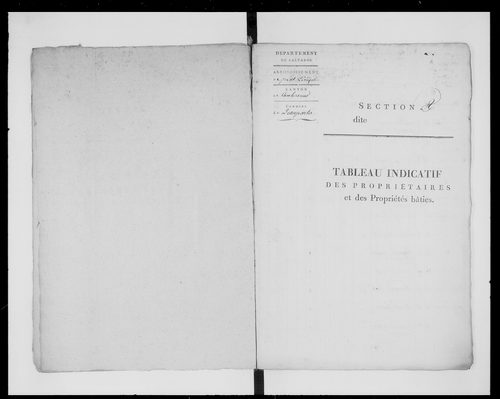 état de section