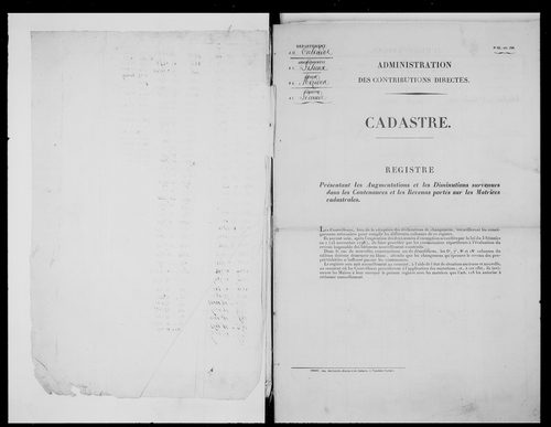 matrice cadastrale des propriétés foncières (bâties et non bâties)
