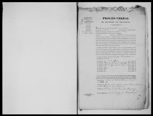 Procès-verbal de délimitation du territoire