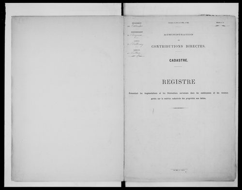 matrice cadastrale des propriétés foncières (bâties et non bâties), 1827-1913, 3e vol. (folios 1101-1244)