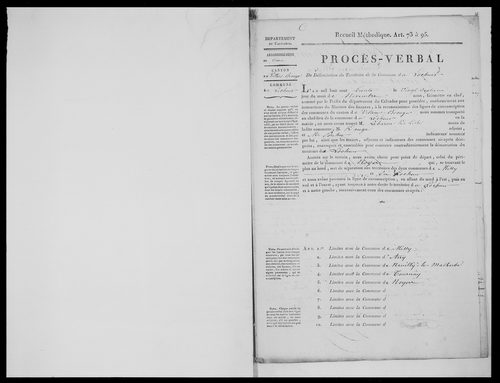 Procès-verbal de délimitation du territoire