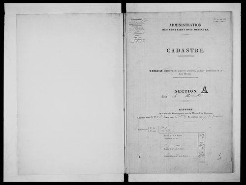 état de section (1833)